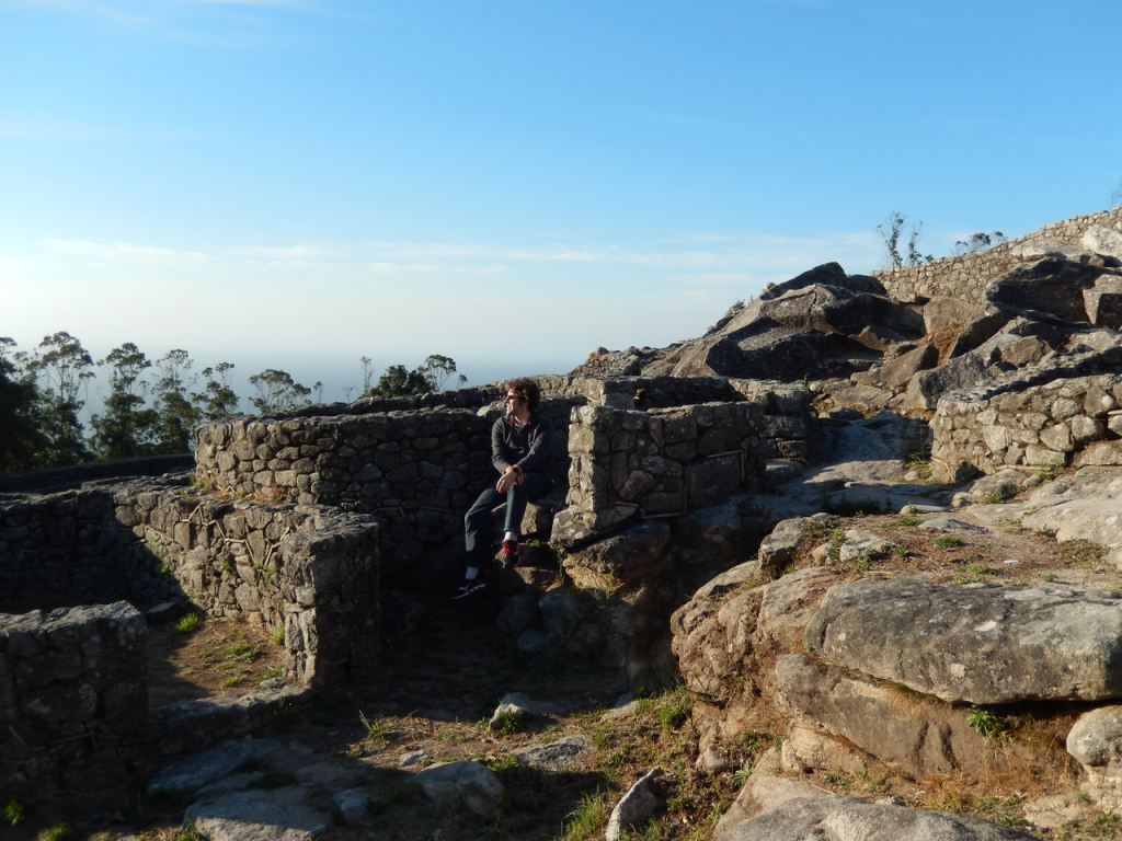 Celtic ruins midway up the mountain