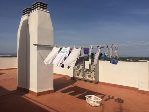 That sea breeze dries our clothes rather quickly