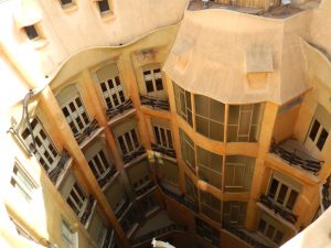 View of the courtyard from the roof