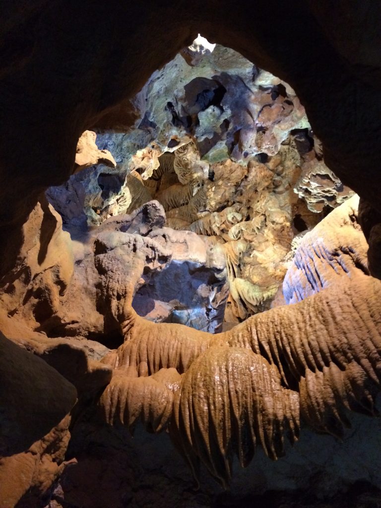 One of many scenic formations inside the cave