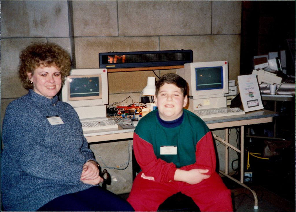 Exhibiting my LogoWriter Robotics creations built with LEGO at the Nebraska State Capitol in 6th grade.